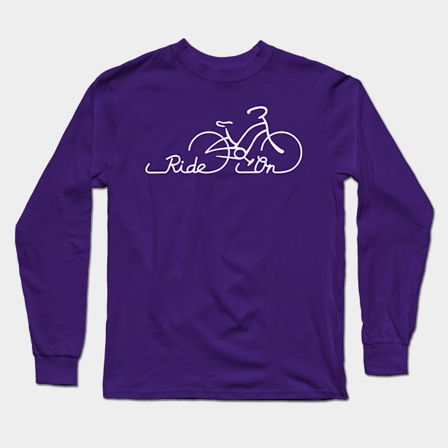 Ride On Bike Long Sleeve T-Shirt by solidsauce